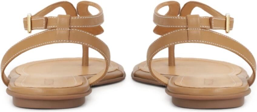 Kazar Sandalen met monogram van leer