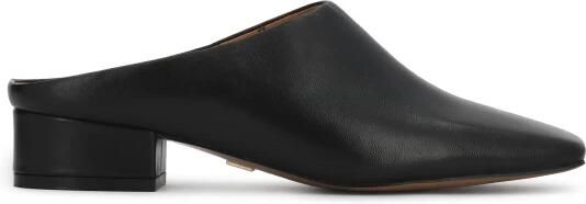 Kazar Built-up leather mules with low heel