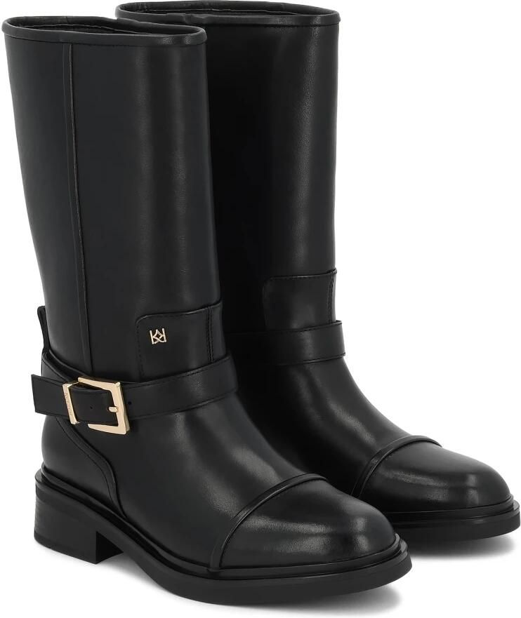 Kazar Black boots with extended upper