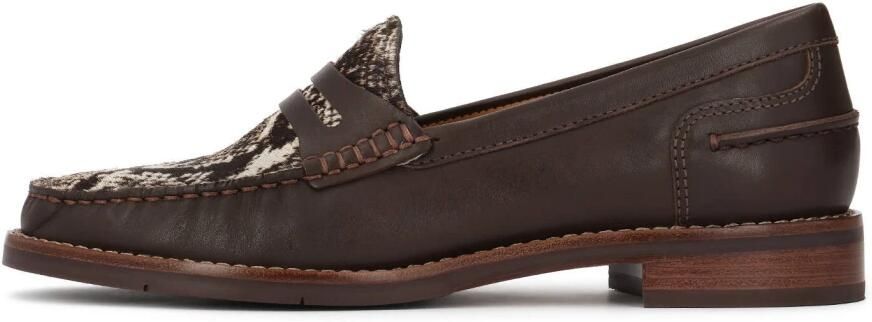 Kazar Brown flat shoes with patterned insert - Foto 2