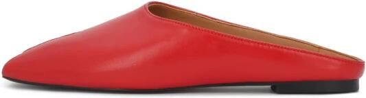 Kazar Slippers in rode kleur met een opening op de neus - Foto 2