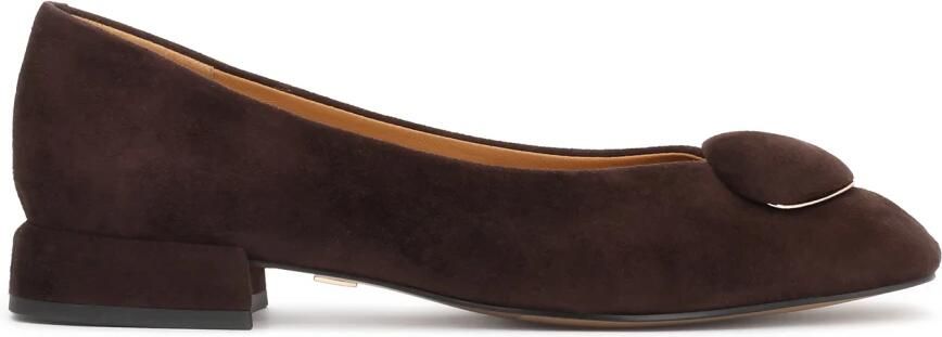 Kazar Square Nose Suede Pumps