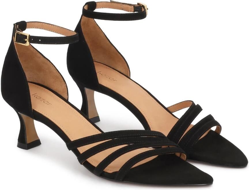 Kazar Suede Duck Heel Sandalen - Foto 4