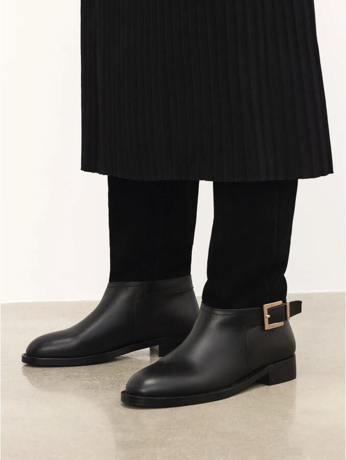 Kazar Suède en gladleren laars type laarzen