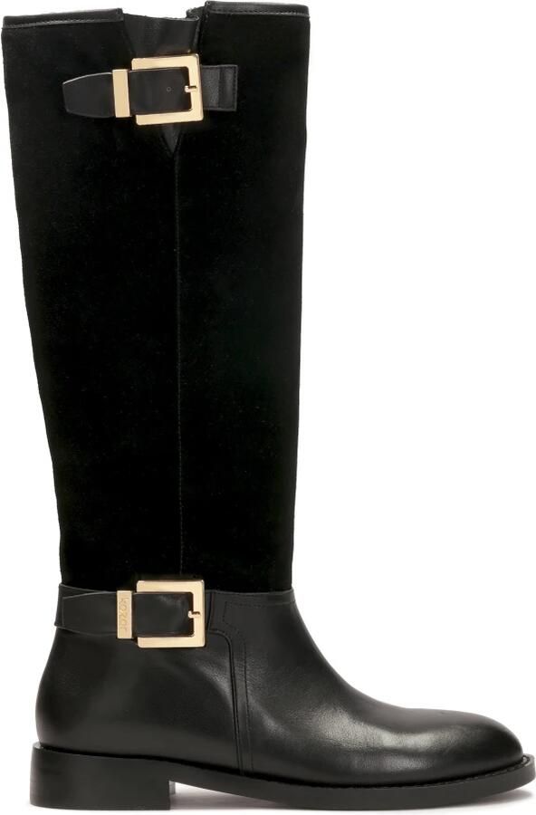 Kazar Suède en gladleren laars type laarzen.Dit product valt klein uit.