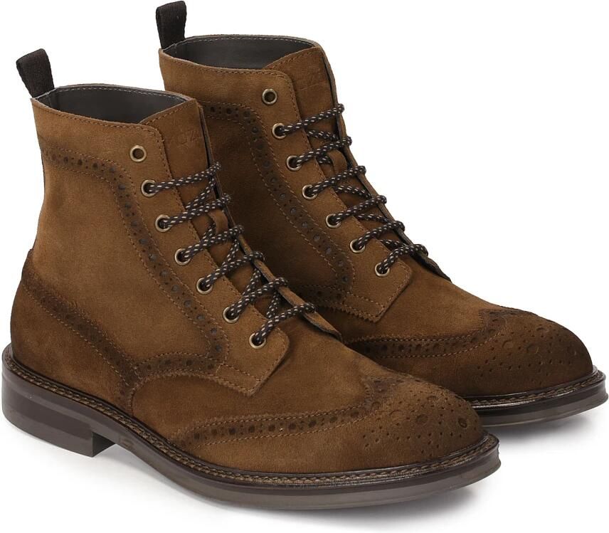 Kazar Suède laarzen met versiering en veters