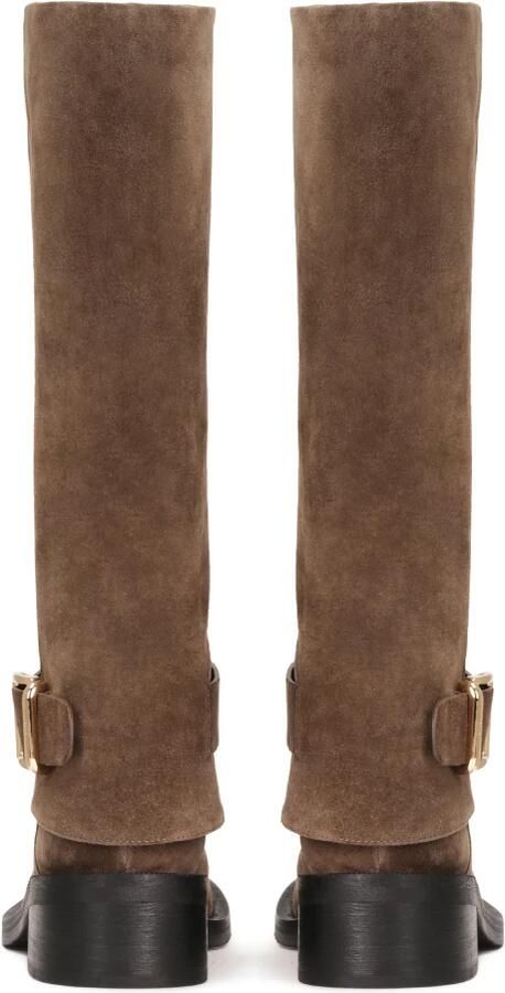 Kazar Suède laarzen van het officierstype