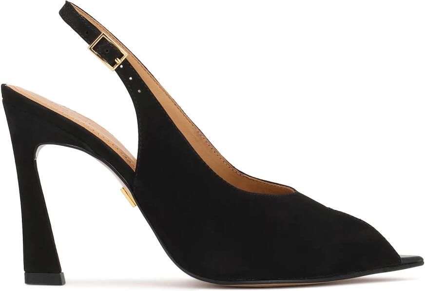 Kazar Suède Peep Toe Pumps