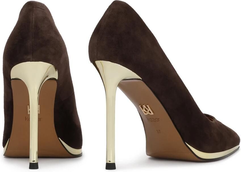 Kazar Suède Pumps met Metalen Hak - Foto 4