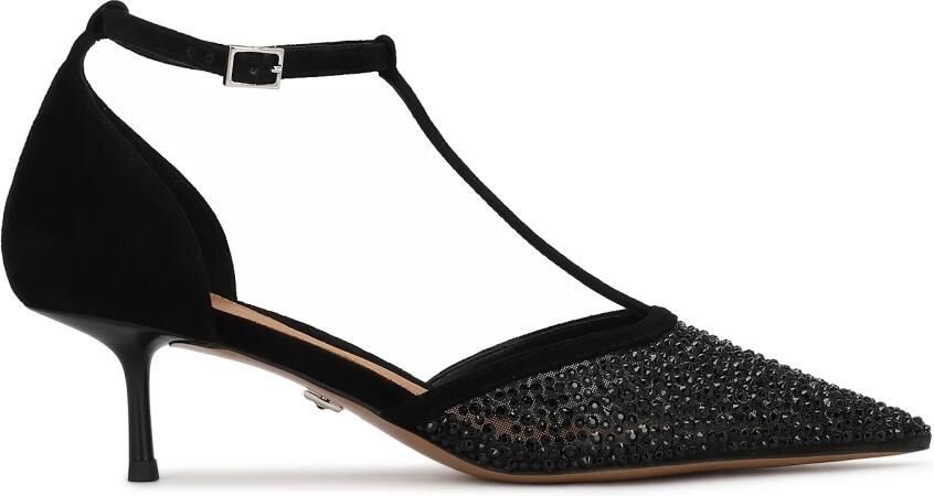 Kazar Suède Pumps met Strass
