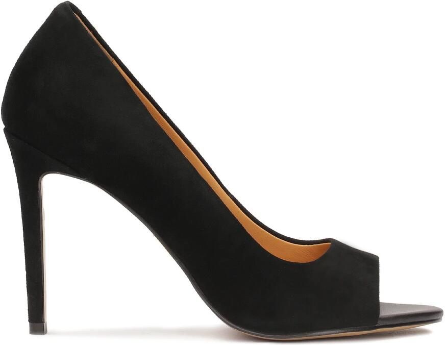 Kazar Suede pumps met uitgesneden bovenkant.Dit product valt klein uit.