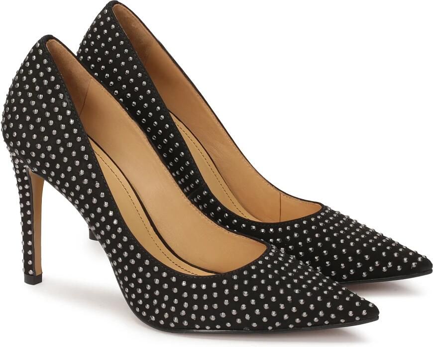 Kazar Suede pumps decorated with small rivets
