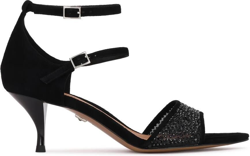 Kazar Suede Sandalen met Strass-steentjes