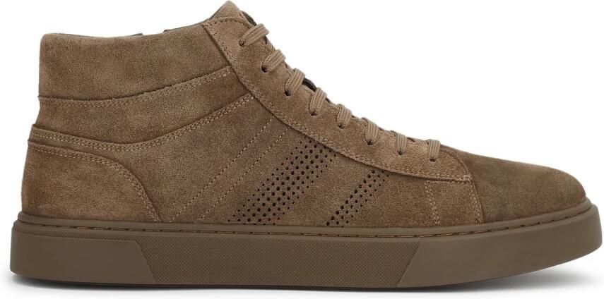 Kazar Suède sneakers in khaki kleur