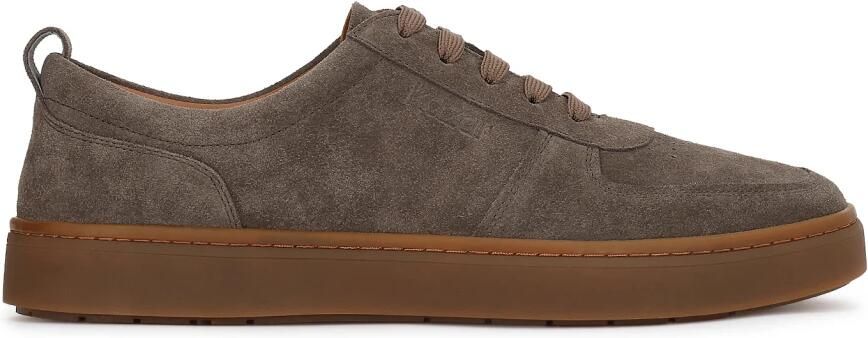 Kazar Suède sneakers met rechte zool