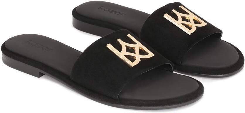 Kazar Suede zwarte flip-flops - Foto 5