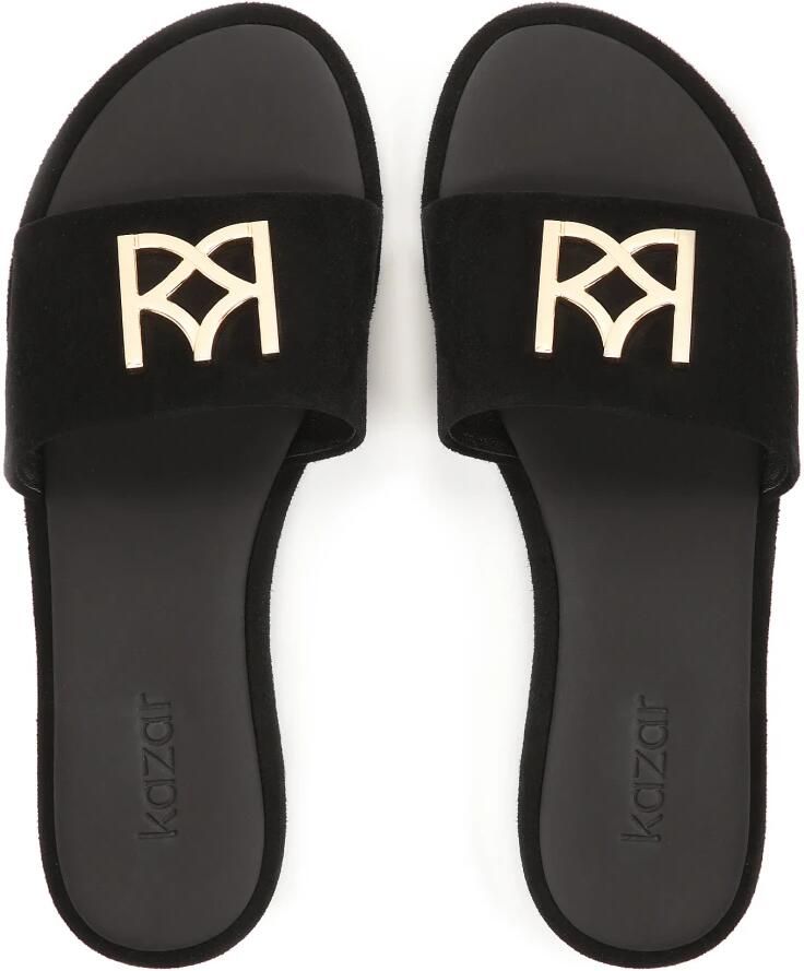 Kazar Suede zwarte flip-flops - Foto 2