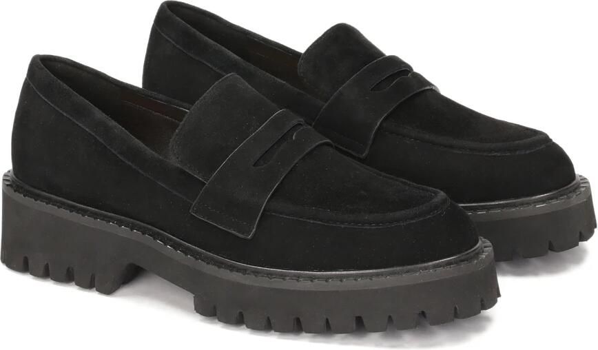 Kazar Suede zwarte instappers.Dit product valt groot uit. - Foto 5