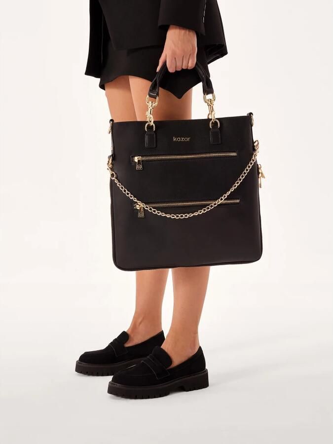 Kazar Suede zwarte instappers.Dit product valt groot uit. - Foto 3