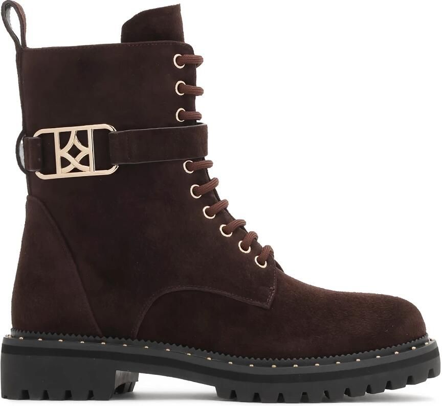 Kazar Brown boots with detachable strap