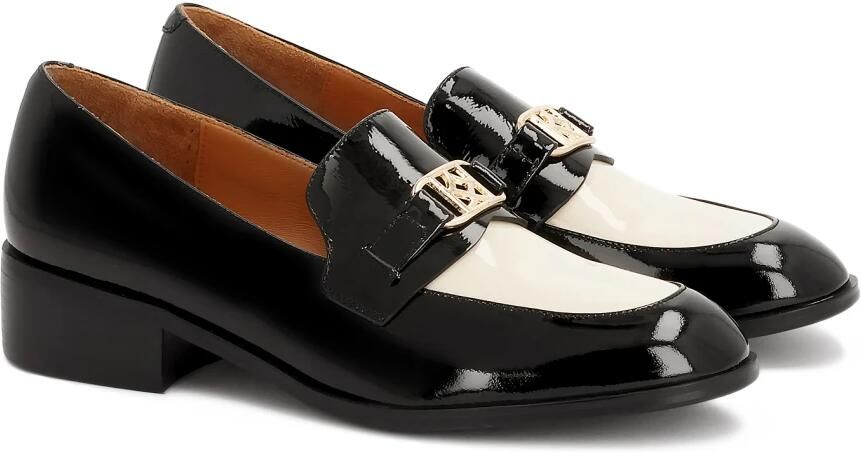 Kazar Tweekleurige gelakte platte schoenen