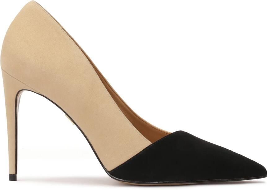 Kazar Tweekleurige suède stiletto's.Dit product valt groot uit.