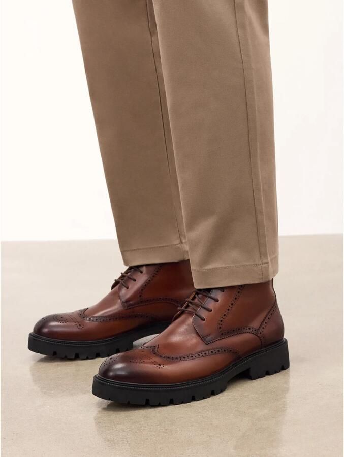 Kazar Veterschoenen van leer voor mannen