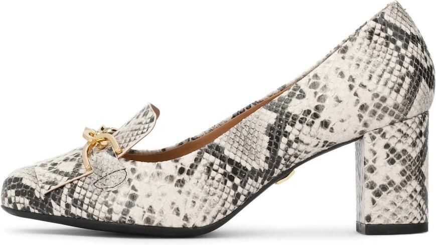 Kazar Patterned embossed leather pumps - Foto 2