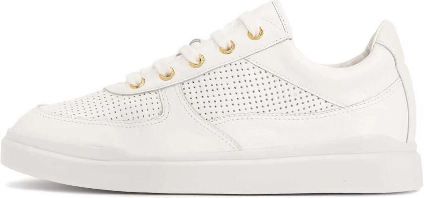 Kazar Witte leren sneakers met perforatie - Foto 5