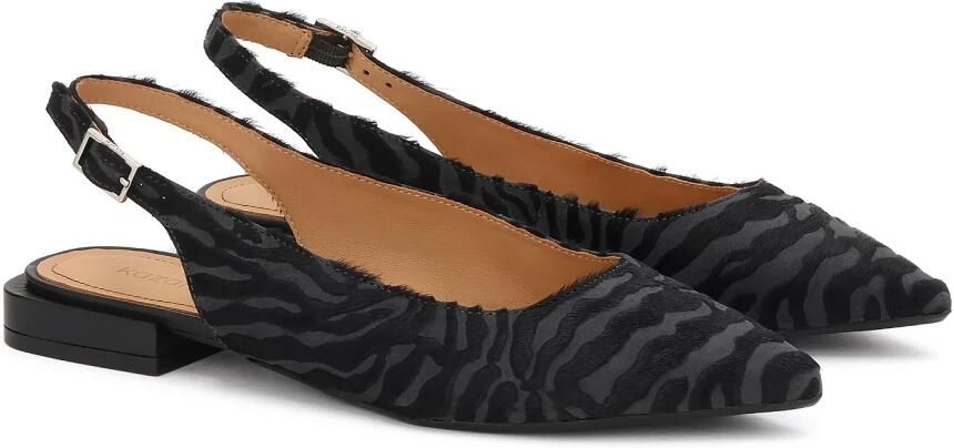 Kazar Zebra patroon platte pumps