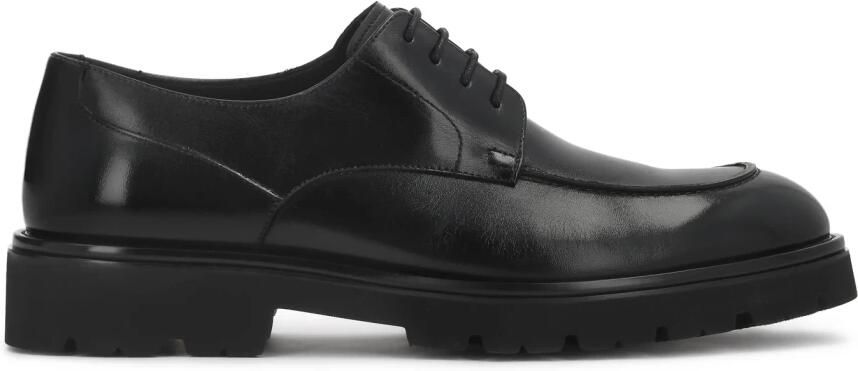 Kazar Zwarte derby schoenen met massieve zool