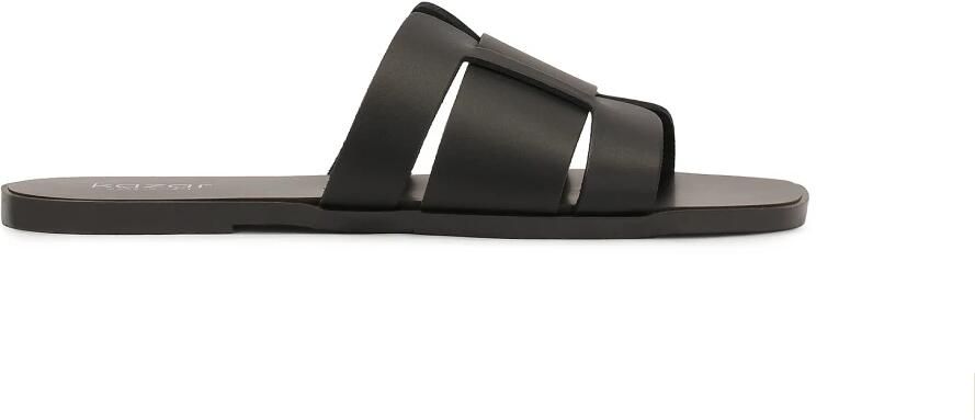 Kazar Zwarte flip-flops op een platte zool
