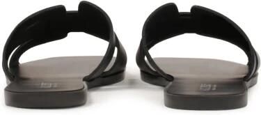 Kazar Zwarte flip-flops op een platte zool - Foto 5