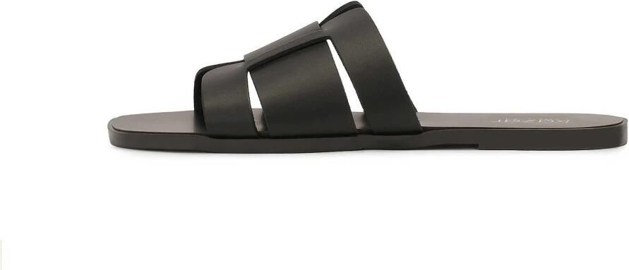 Kazar Zwarte flip-flops op een platte zool - Foto 4