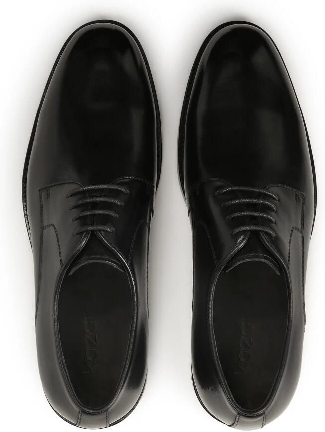 Kazar Zwarte formele leren halfschoenen