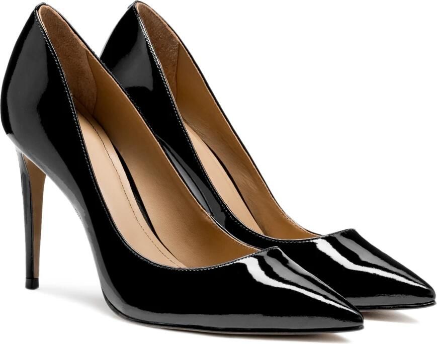 Kazar Zwarte gelakte leren stiletto's.Dit product valt groot uit. - Foto 5