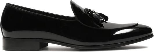 Kazar Zwarte gelakte loafers met een clutch.Dit product valt klein uit.