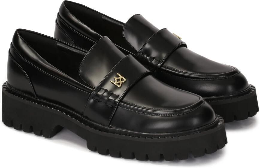 Kazar Zwarte graanleren halfschoenen.Dit product valt groot uit. - Foto 5