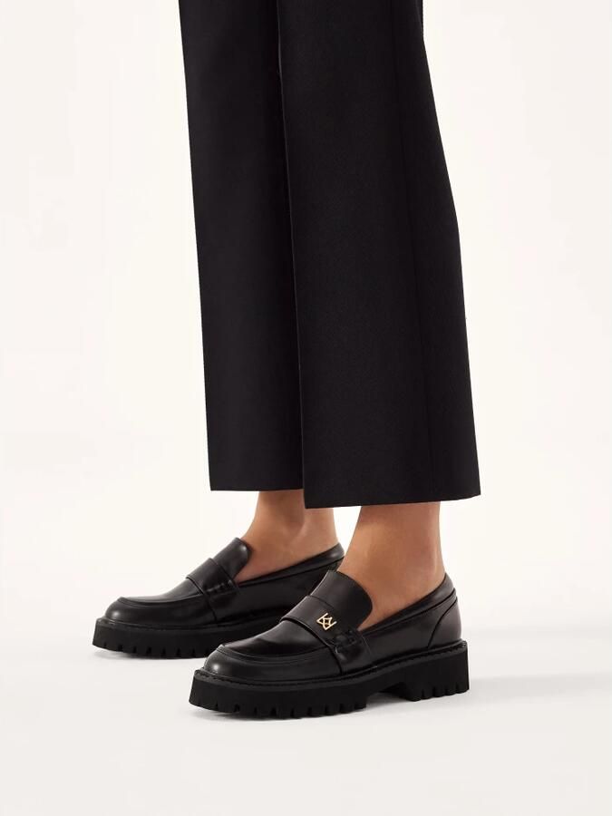 Kazar Zwarte graanleren halfschoenen.Dit product valt groot uit. - Foto 2