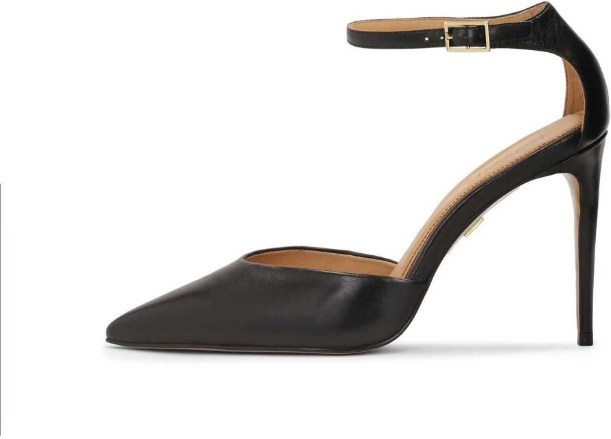 Kazar Zwarte halfopen leren pumps.Dit product valt groot uit. - Foto 3