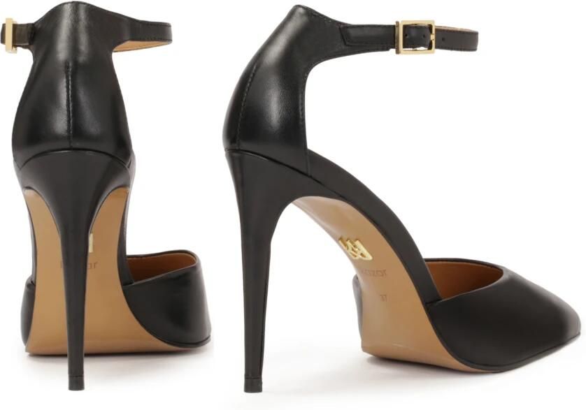 Kazar Zwarte halfopen leren pumps.Dit product valt groot uit. - Foto 5