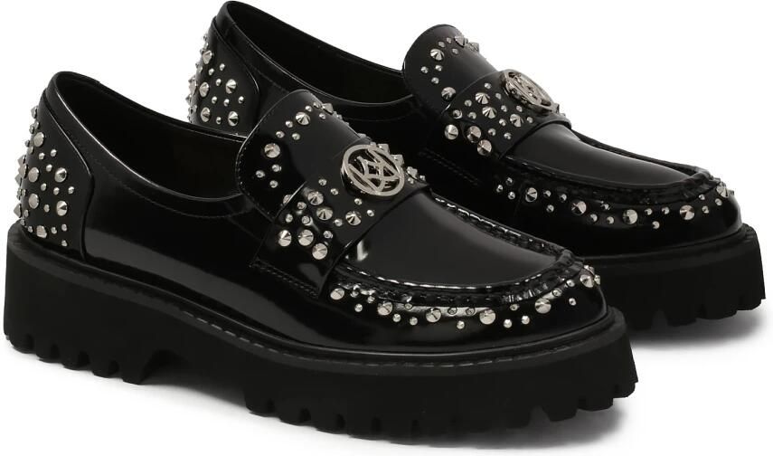 Kazar Zwarte halfschoenen met metalen klinknagels.Dit product valt groot uit. - Foto 3