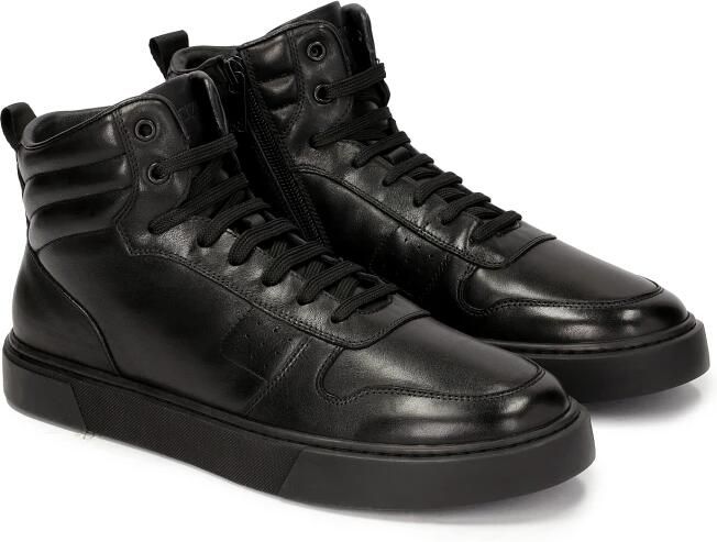 Kazar Zwarte herensneakers met perforaties - Foto 3