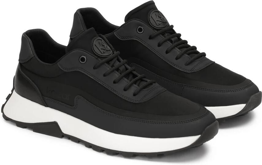 Kazar Zwarte herensneakers op een comfortabele zool - Foto 4
