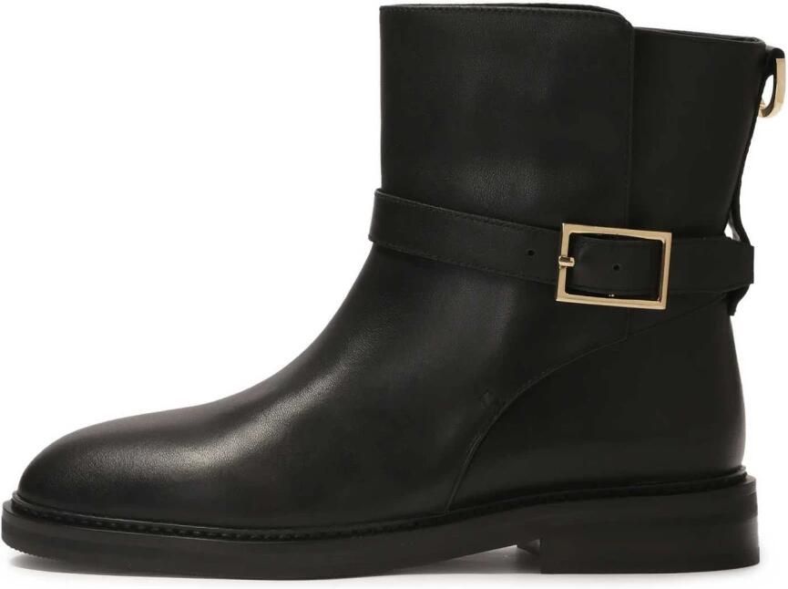 Kazar Zwarte instap laarzen van natuurlijk leer met decoratieve gesp.Dit product valt groot uit. - Foto 2