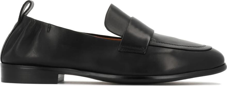 Kazar Black slip-on shoes with elastic at the heel