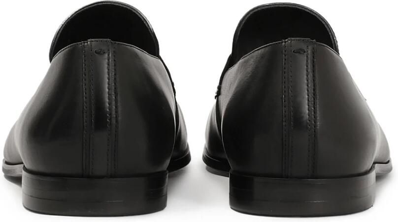 Kazar Zwarte klassieke leren loafers