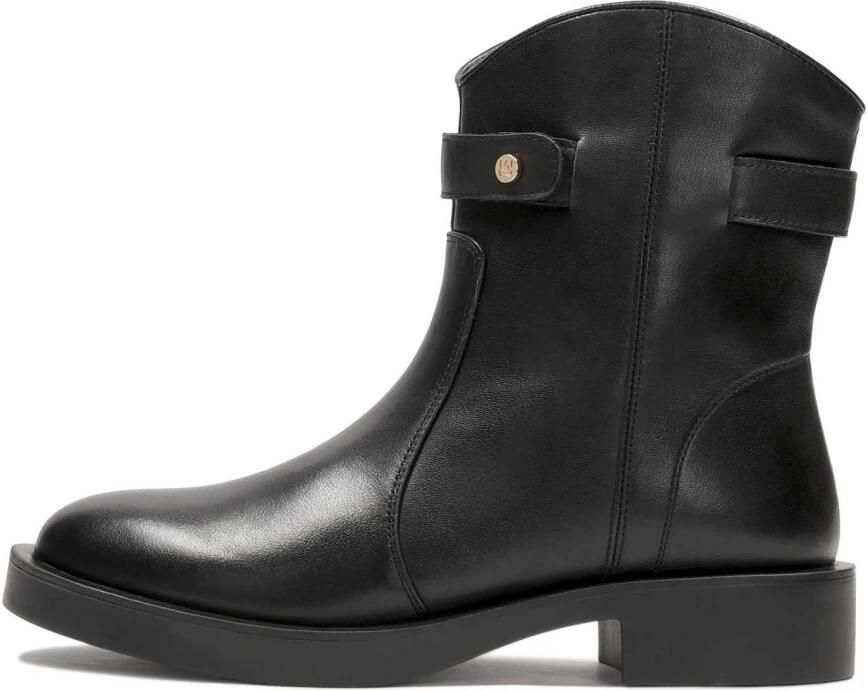 Kazar Zwarte laarzen op een platte zool.Dit product valt klein uit. - Foto 2