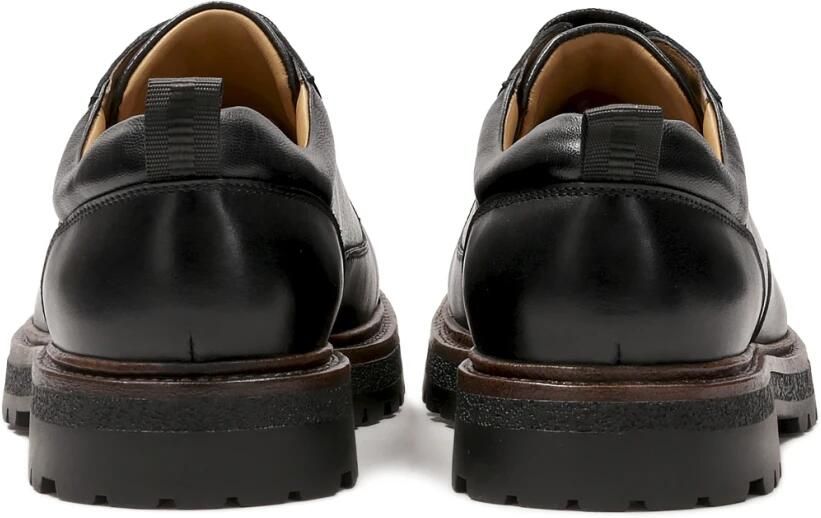 Kazar Zwarte leren halfhoge schoenen met een opvallende zool.Dit product valt groot uit. - Foto 4