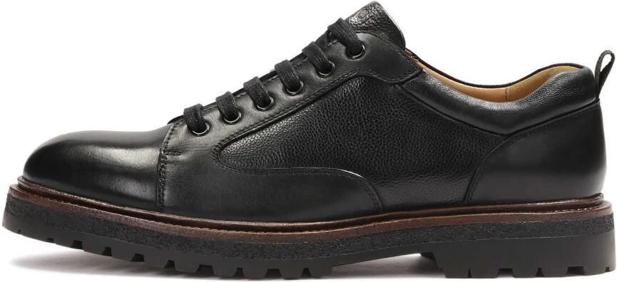 Kazar Zwarte leren halfhoge schoenen met een opvallende zool.Dit product valt groot uit. - Foto 5